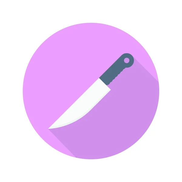 Knife Simple Colored Vector Icon — Stock Vector