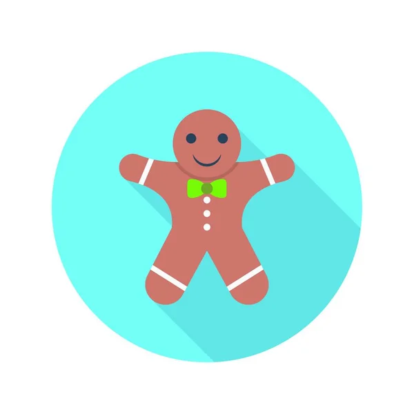 Gingerbread Web Icon Vector Illustration — Stock Vector