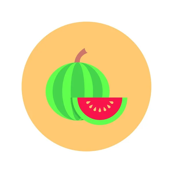 Wassermelone Symbol Vektor Illustration — Stockvektor