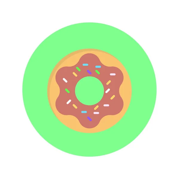 Donut Web Icon Vector Illustration — Stockvektor