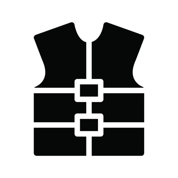 Sicherheitsweste Symbol Vektor Illustration — Stockvektor