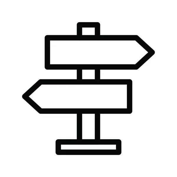Wegweiser Web Symbol Einfache Illustration — Stockvektor
