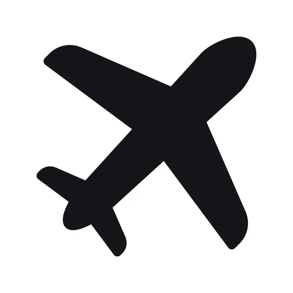 Εικονίδιο Αεροπλάνου Web Απλή Απεικόνιση — Διανυσματικό Αρχείο