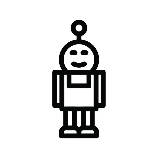 ロボットのウェブアイコンベクトル図 — ストックベクタ