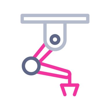 robotik makine simgesi vektör illüstrasyonu