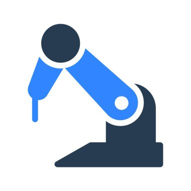 robotik makine simgesi vektör illüstrasyonu