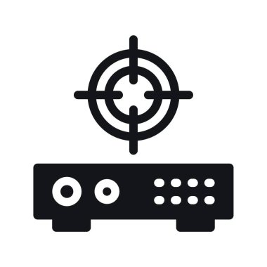 odak simge vektör çizim  