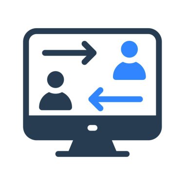 Kullanıcı simgesi vektör illüstrasyonu