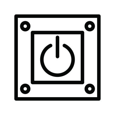 güç simgesi vektör illüstrasyonu