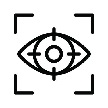 odak simge vektör çizim  