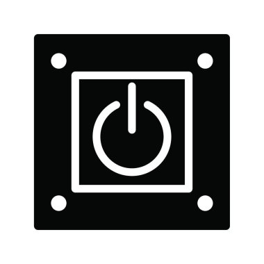 güç simgesi vektör illüstrasyonu