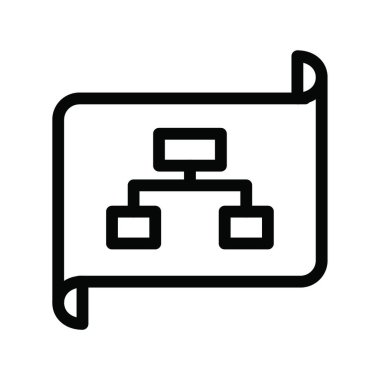 Diyagram simgesi vektör illüstrasyonu