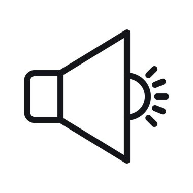 Megafon web simge vektör çizim