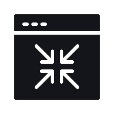 Web tarayıcı simgesi vektör illüstrasyonu