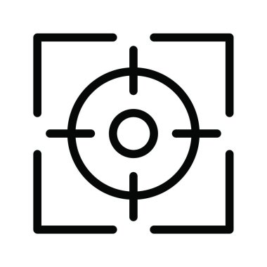 odak simge vektör çizim  