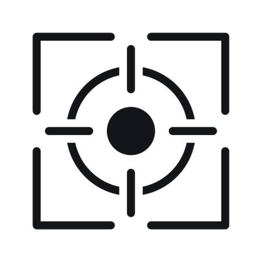 odak simge vektör çizim  