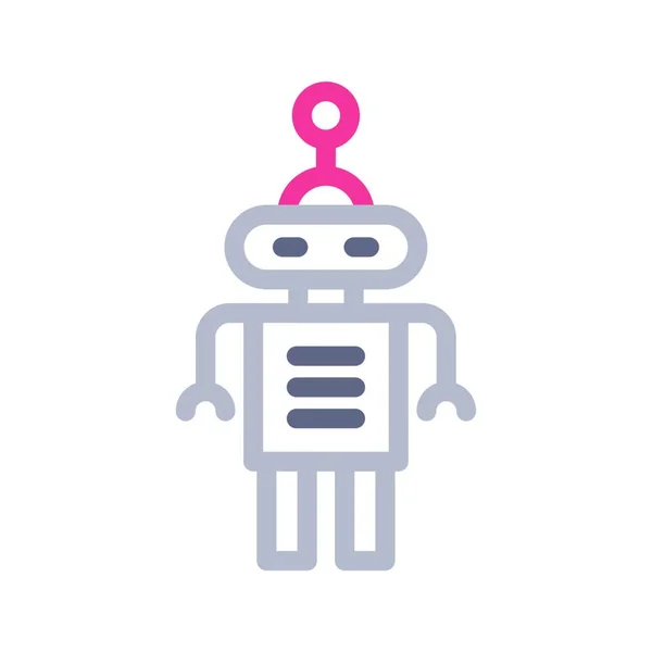 ロボットのウェブアイコンベクトル図 — ストックベクタ