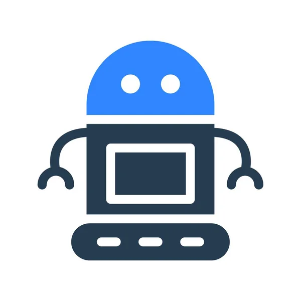 Robot Web Simgesi Vektör Illüstrasyonu — Stok Vektör