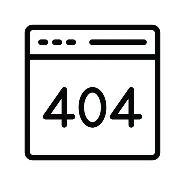 404 Fout Vectorillustratie — Stockvector