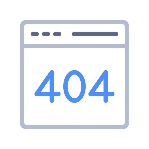 404 Веб Іконка Векторні Ілюстрації — стоковий вектор