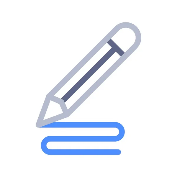 Write Web Icon Vector Illustration — Stok Vektör