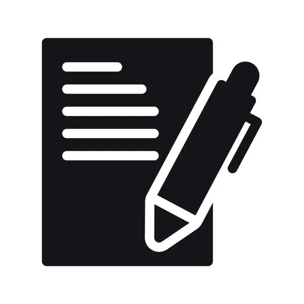 Schreiben Stift Web Icon Vektor Illustration — Stockvektor