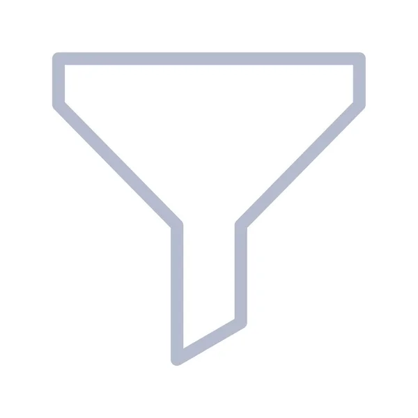 Embudo Icono Ilustración Vectorial — Vector de stock