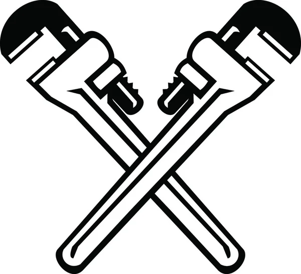 Schraubenschlüssel Web Symbol Vektor Illustration — Stockvektor