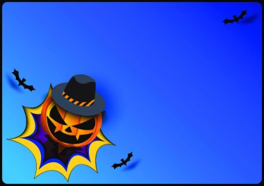 Cadılar Bayramı, vektör illüstrasyonu basit tasarım