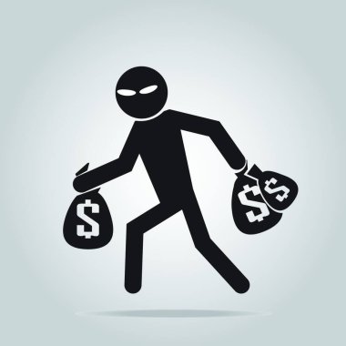 Yankesicilik işareti, vektör çizimi basit tasarım