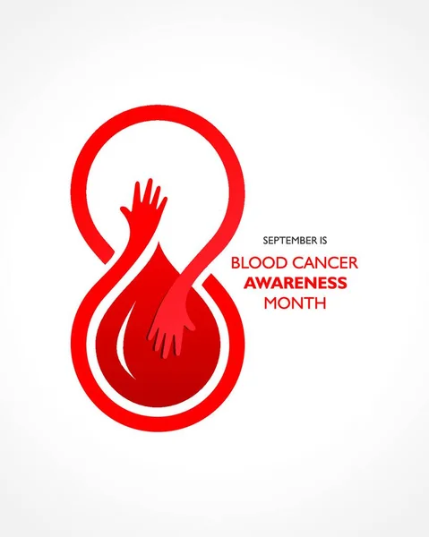 Blood Cancer Awareness Month Observed September — Vetor de Stock