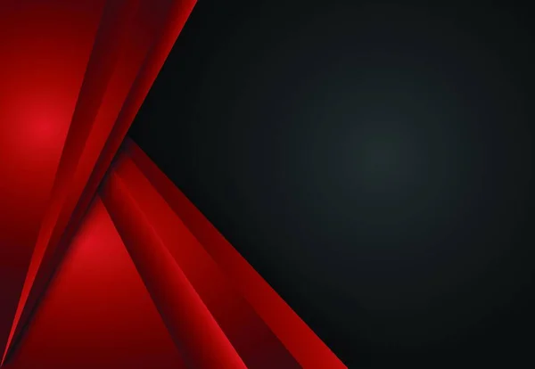 Fondo Geométrico Capa Abstracta Roja Negra — Archivo Imágenes Vectoriales