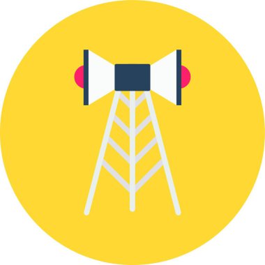 Konuşmacılar simgesi, vektör illüstrasyonu basit tasarım