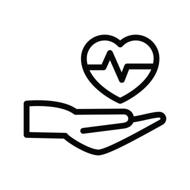 sağlık simgesi, vektör illüstrasyonu basit tasarım