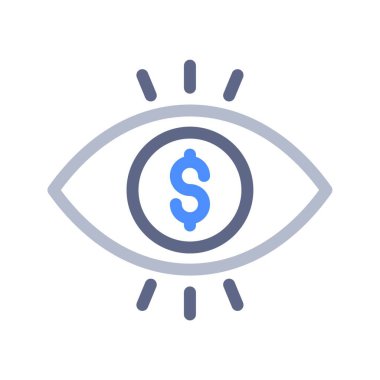 para gözü ikonu vektör illüstrasyonu