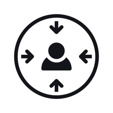 odak simge vektör çizim  