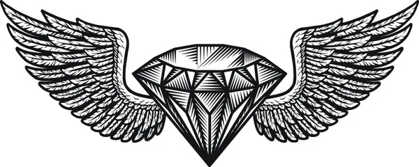 모노크롬 다이아몬드 디자인 — 스톡 벡터