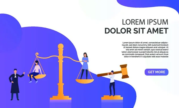 Federal Law Presentation Illustration Vector Illustration Simple Design — Vetor de Stock