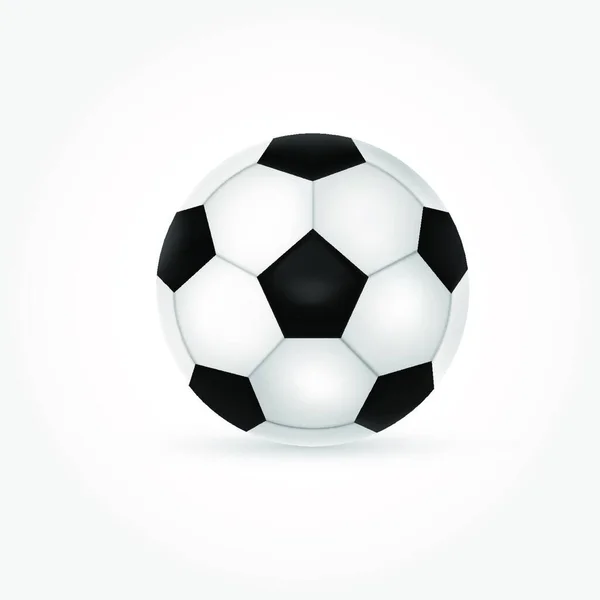 Ποδόσφαιρο Μπάλα Εικονογράφηση Διανυσματική Απεικόνιση Απλό Σχέδιο — Διανυσματικό Αρχείο