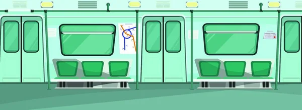 Subway Vector Illustratie Eenvoudig Ontwerp — Stockvector