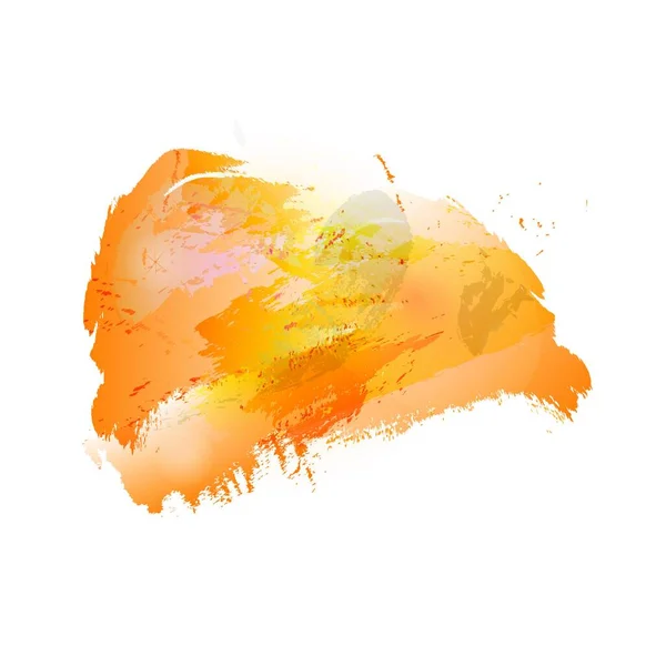 Watercolor Abstraction Orange Watercolor Spot Stock Illustration — Stock Vector