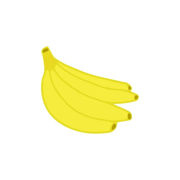 Zralé Organické Banány Vektorové Ilustrace — Stockový vektor