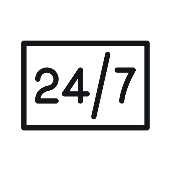 24个服务图标 矢量图解简单设计 — 图库矢量图片