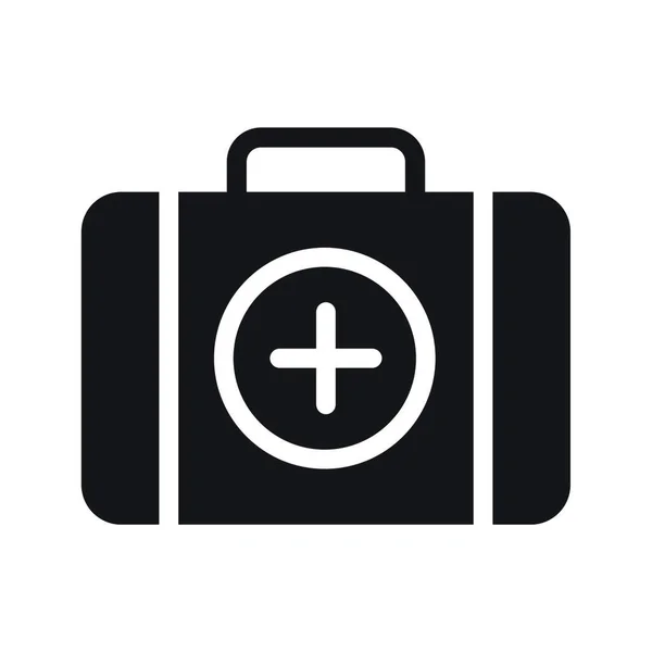 First Aid Medical Emergency Kit Web Icon Vector Illustration — Wektor stockowy