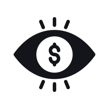 Göz simgesi, vektör illüstrasyonu basit tasarım