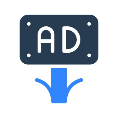 pazarlama simgesi vektör illüstrasyonu