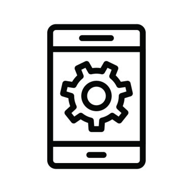 akıllı telefon web simgesi vektör çizimi