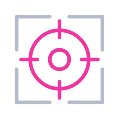 odak simge vektör çizim  