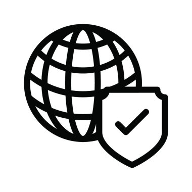 kalkan ikon vektör illüstrasyonu