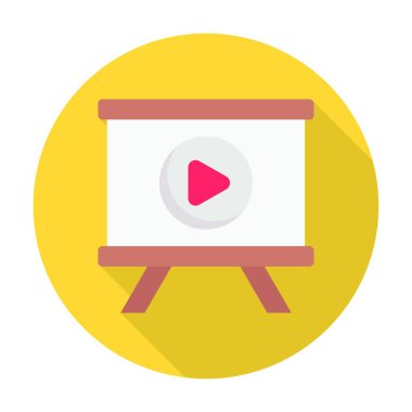 film simgesi vektör illüstrasyonu